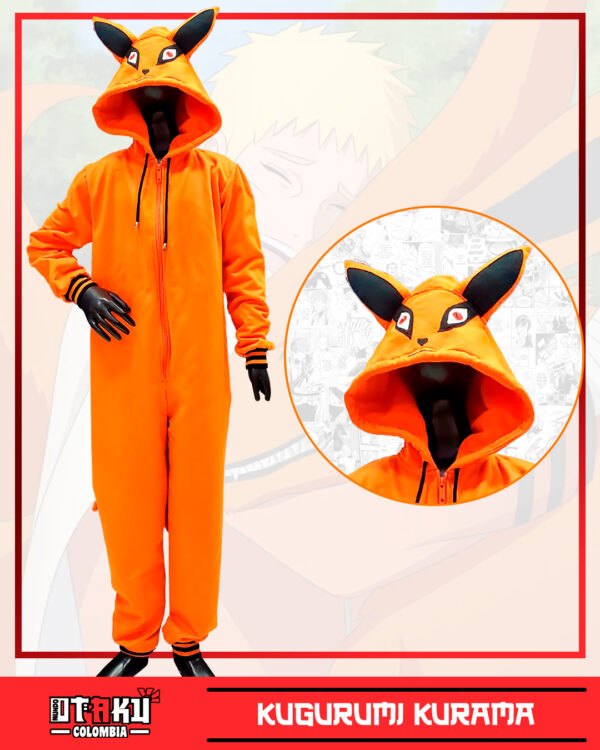 Pijama de kurama zorro de nueve colas naruto